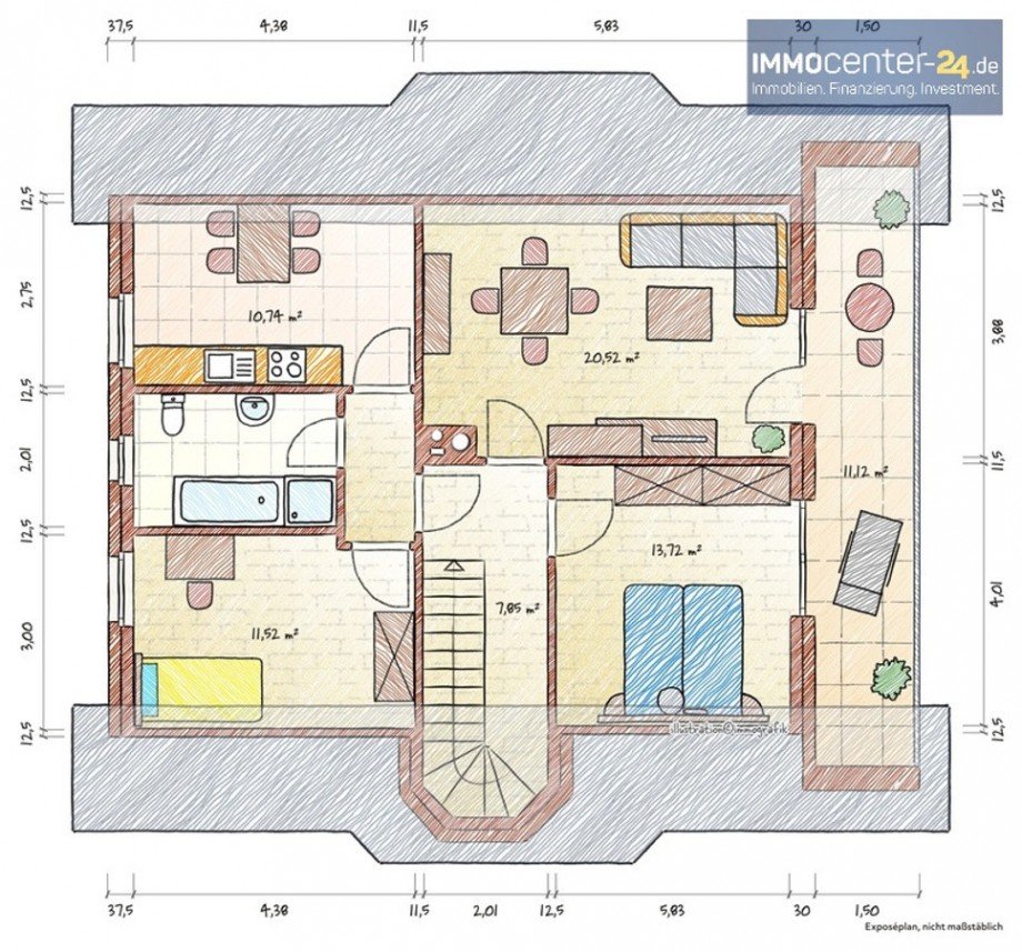 immoGrafik-Exposeplan-32357003901-K1-DINA4-low Einfamilienhaus Schwedt/O.