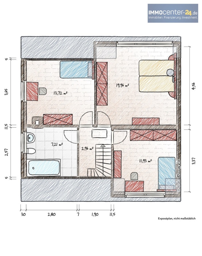 Obergescho� Doppelhaush�lfte Schwedt/O.